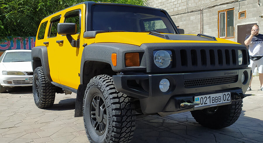 HUMMER H3 покраска в раптор + антихром - AUTOROOM KZ ALMATY DETAILING STUDIO