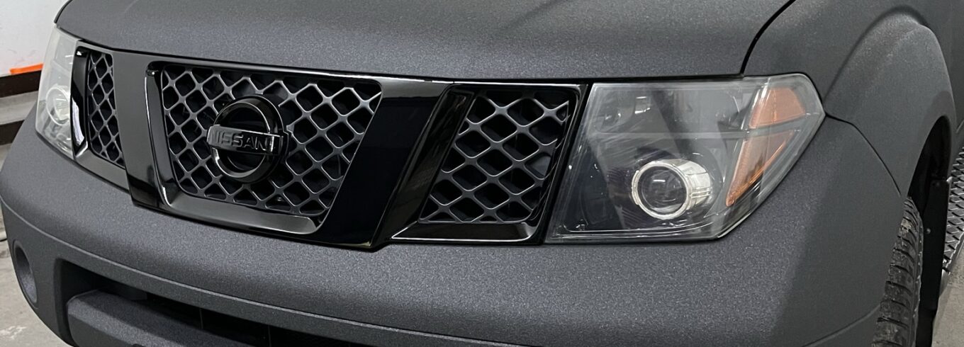 NISSAN PATHFINDER R51RAPTOR покраска в раптор и антихром autoroom kz