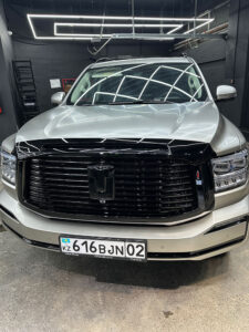 TANK 500 Антихром решетка радиатора покраска в черный цвет в Алматы autoroom kz авторум кз детейлинг