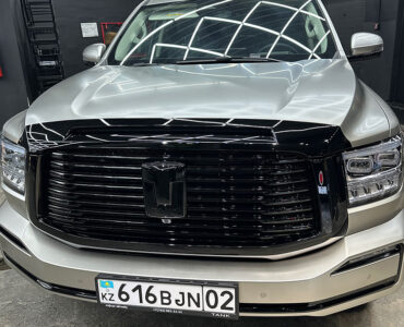 TANK 500 Антихром решетка радиатора покраска в черный цвет в Алматы autoroom kz авторум кз детейлинг