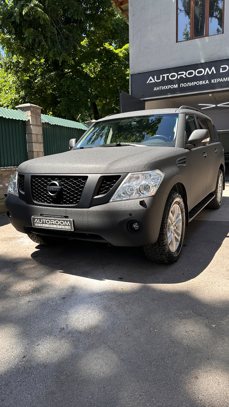 NISSAN PATROL Y62 Раптор покраска + Антихром Алматы